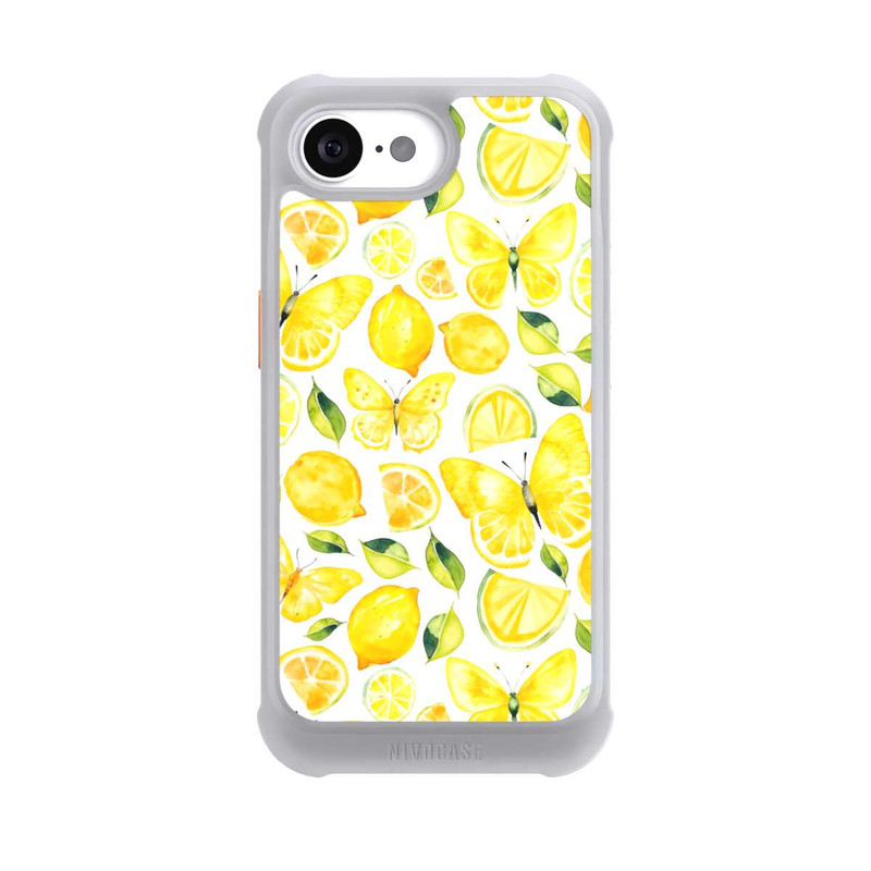 iPhone 16e NIVOmax Zitrone und Schmetterling Muster