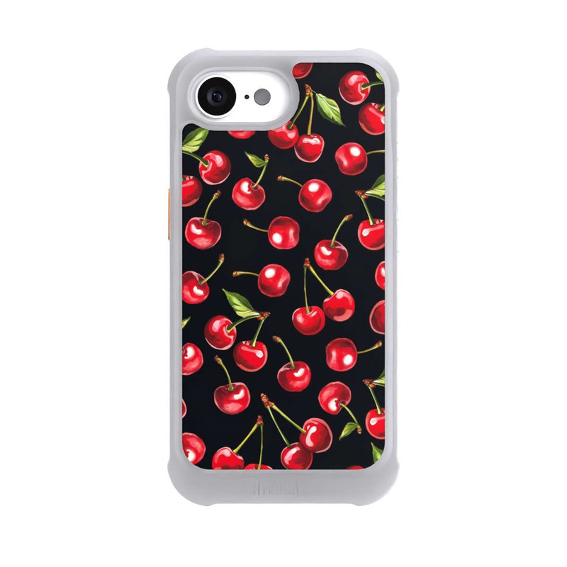 iPhone 16e NIVOmax Cherry Pattern Black with AI