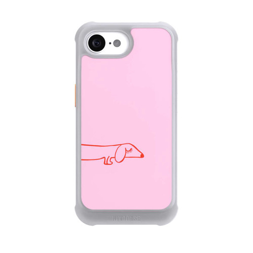 Apple iPhone 16e NIVOmax Dachshund Illustration Pink