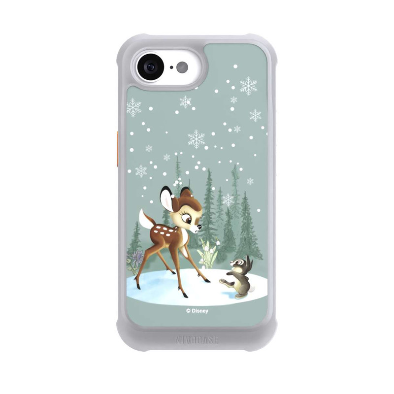 iPhone 16e NIVOmax Bambi et Panpan Monde Hivernal