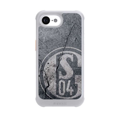 Apple iPhone 16e NIVOmax Schalke 04 Beton Look