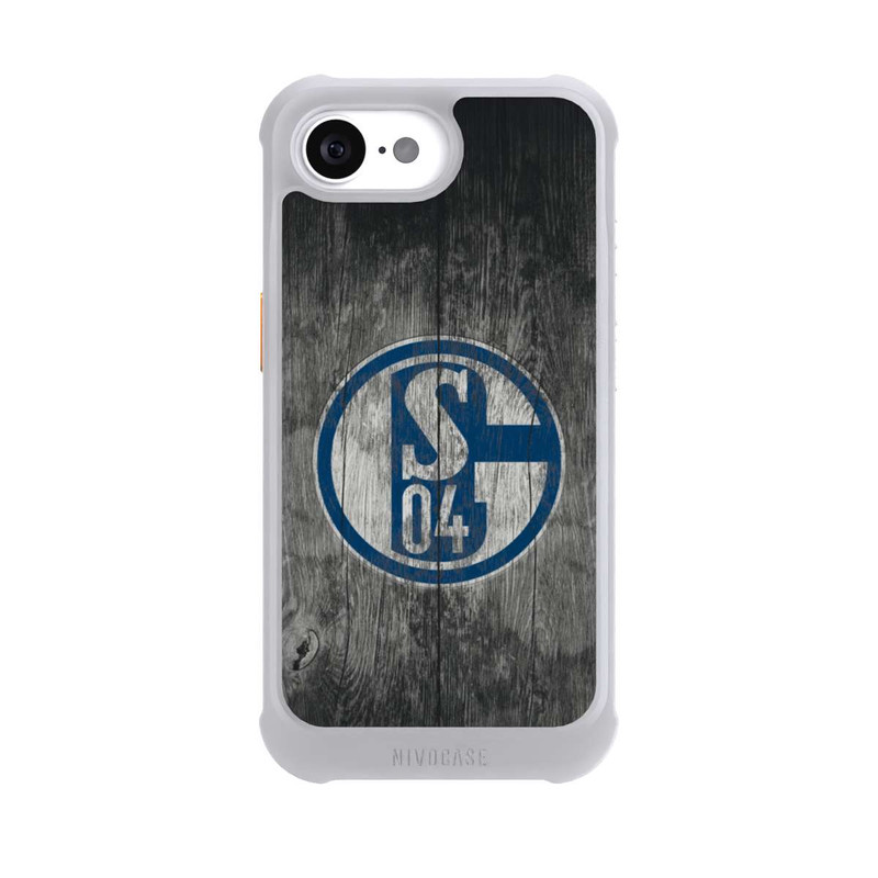 iPhone 16e NIVOmax Schalke 04 Holz Look