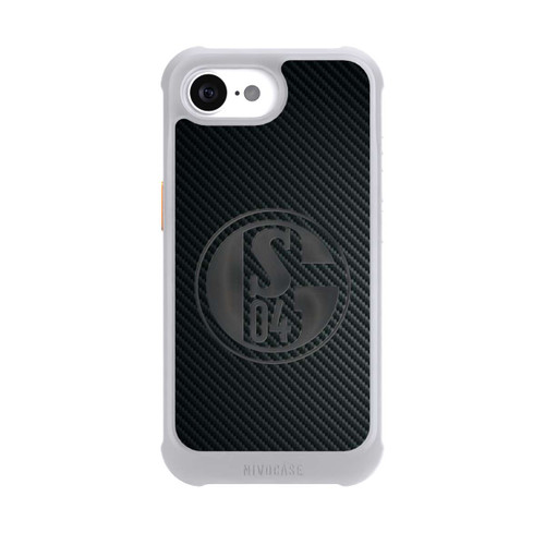 Apple iPhone 16e NIVOmax Schalke 04 Carbon Look