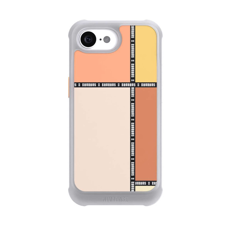 iPhone 16e NIVOmax Bauhaus Squares-Pastel