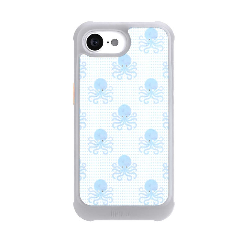 iPhone 16e NIVOmax Blue Watercolor Octopus