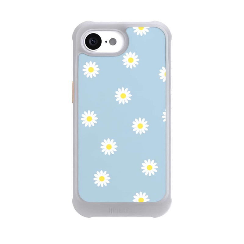 iPhone 16e NIVOmax Gänseblümchen Muster Blau