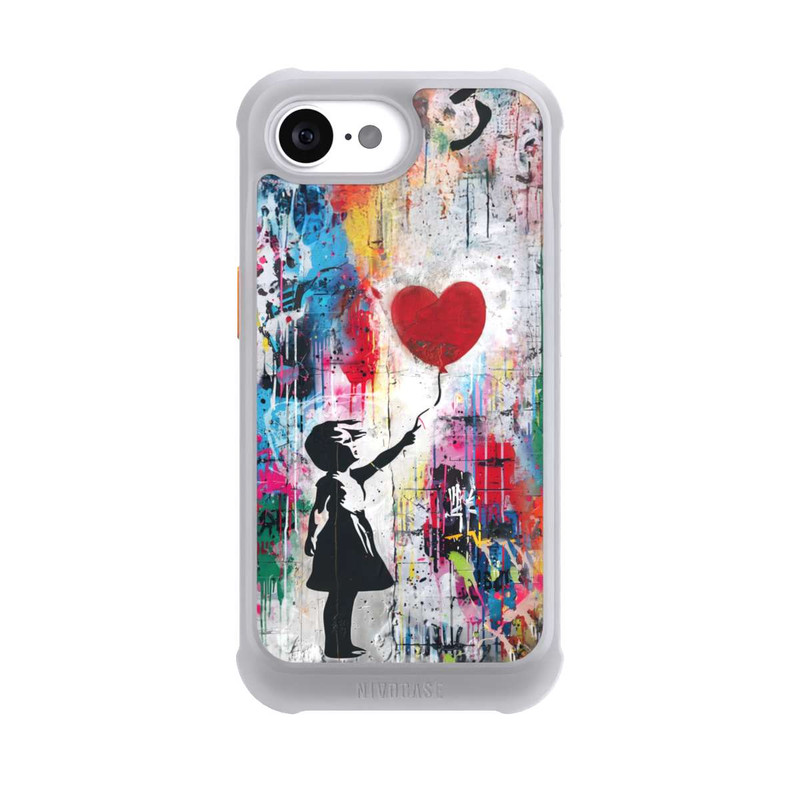 iPhone 16e NIVOmax Balloon Girl Colorful