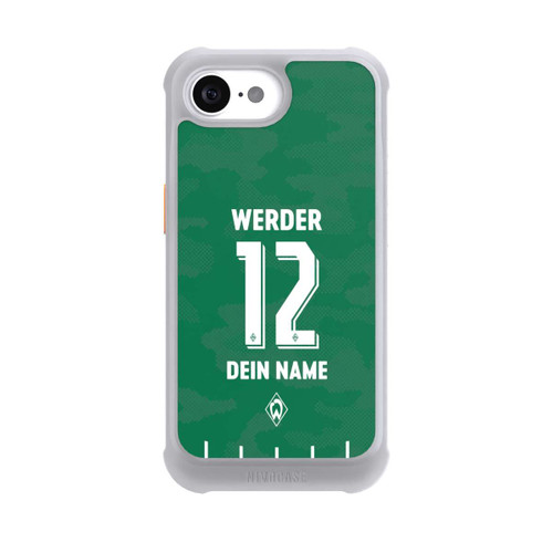 Apple iPhone 16e NIVOmax Werder Bremen Trikot Personalisierbar 25-26