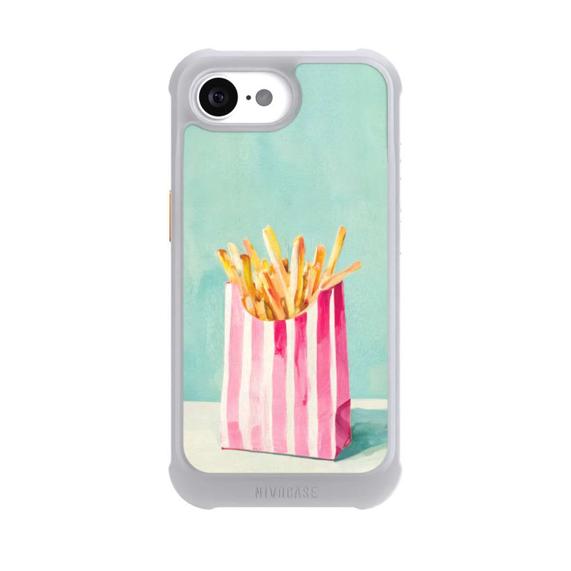 iPhone 16e NIVOmax Retro Pommes Blau Watercolor