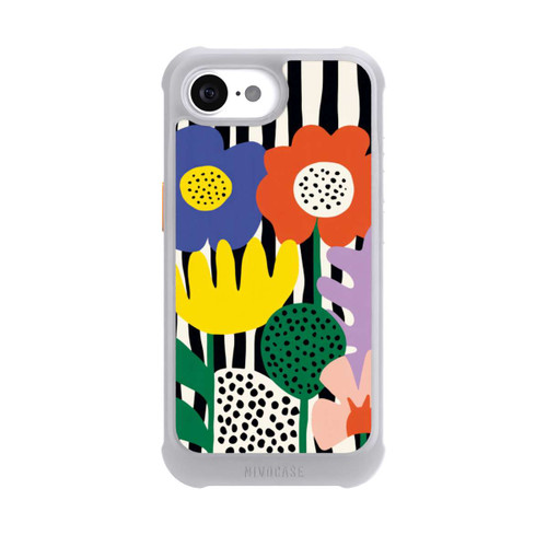 Apple iPhone 16e NIVOmax Flowers Striped Background