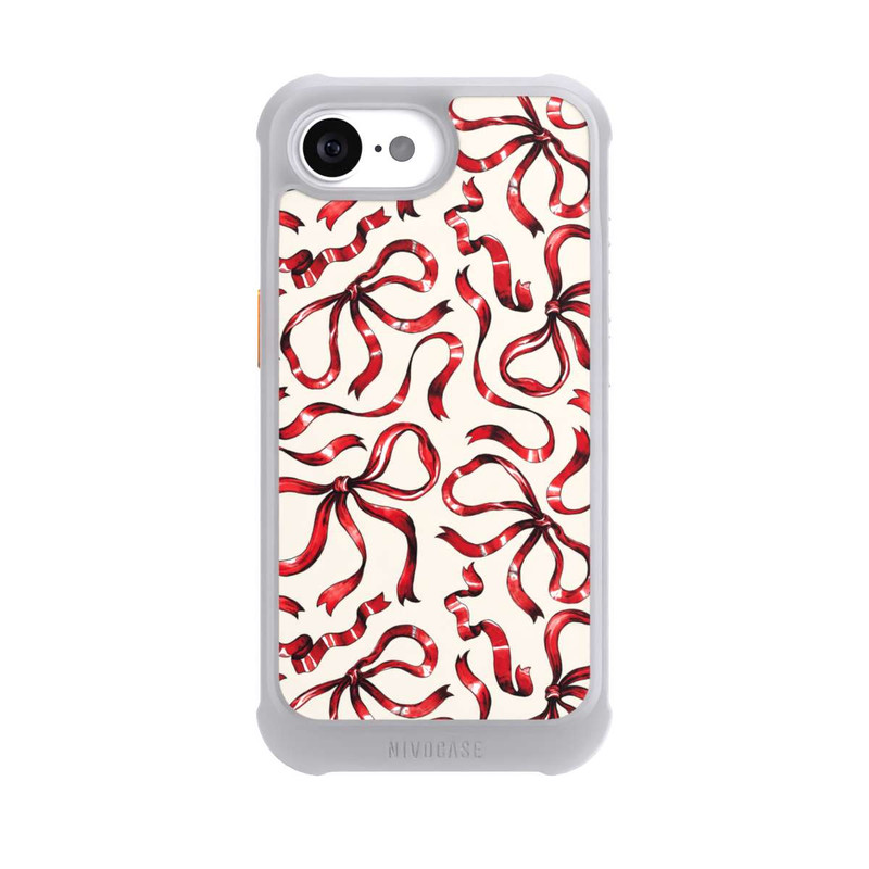 iPhone 16e NIVOmax Fine Bows Red