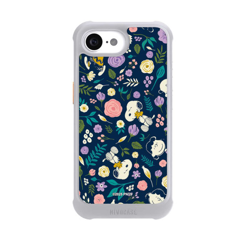 Apple iPhone 16e NIVOmax Peanuts Dark Flower Pattern