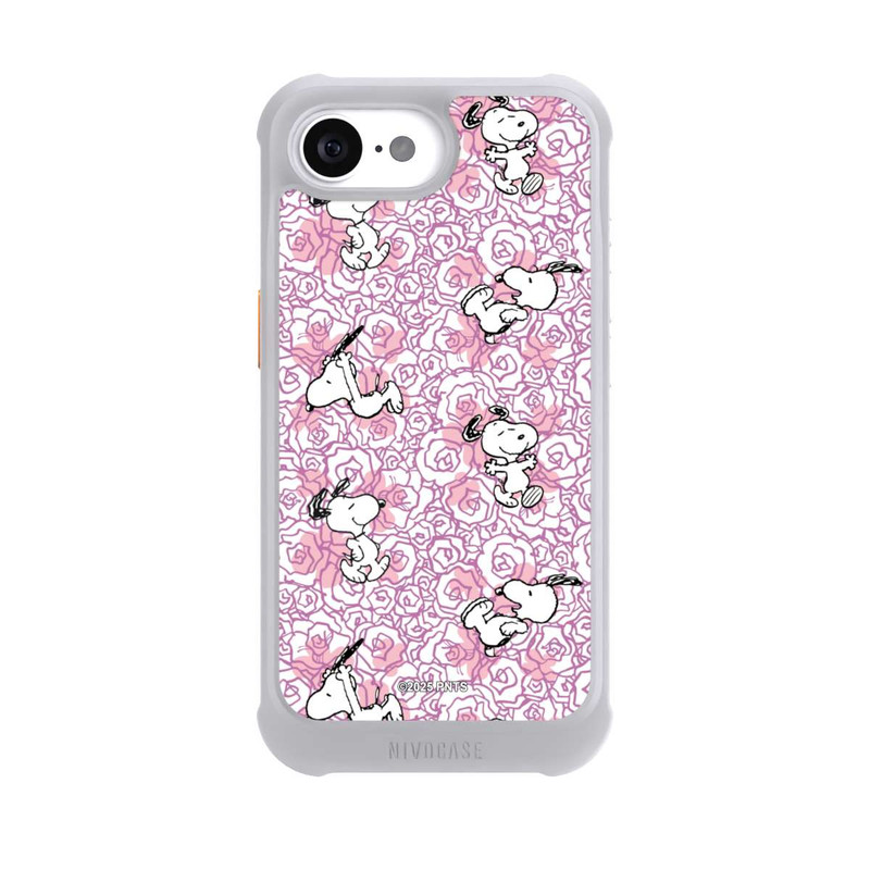 iPhone 16e NIVOmax Peanuts Pink Roses Pattern