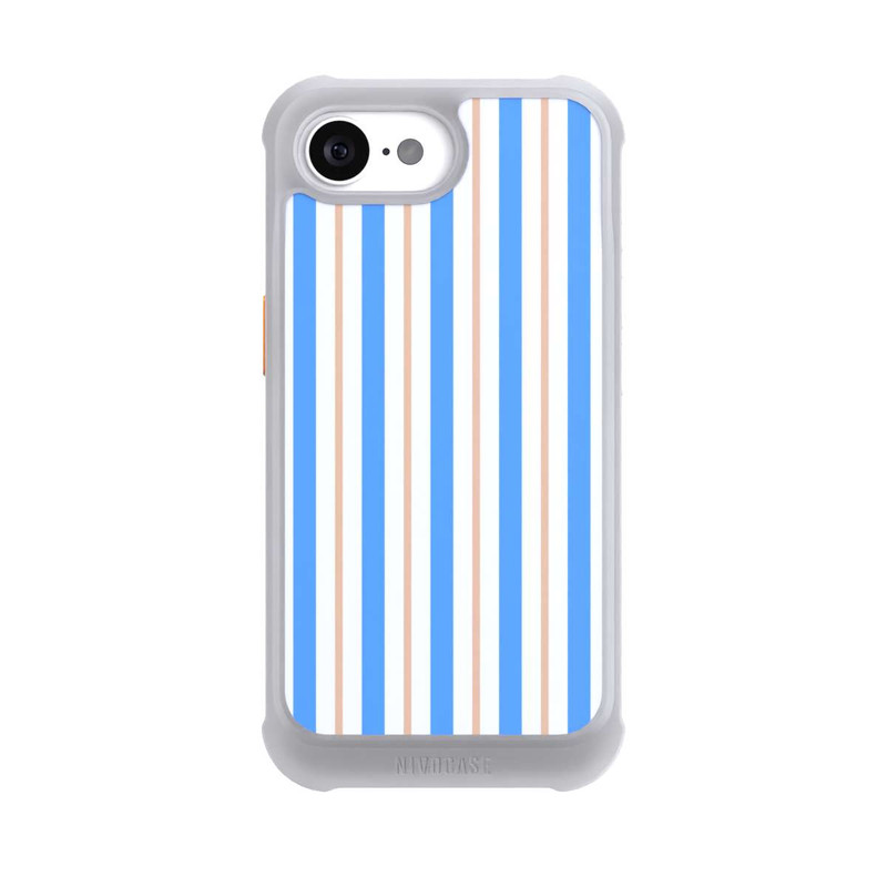 iPhone 16e NIVOmax Streifen Blau Beige