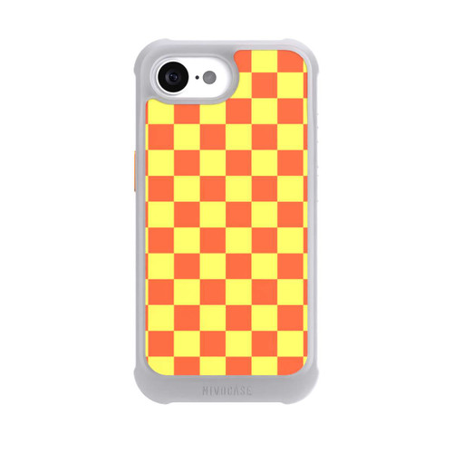 Apple iPhone 16e NIVOmax Schachbrett Orange Gelb