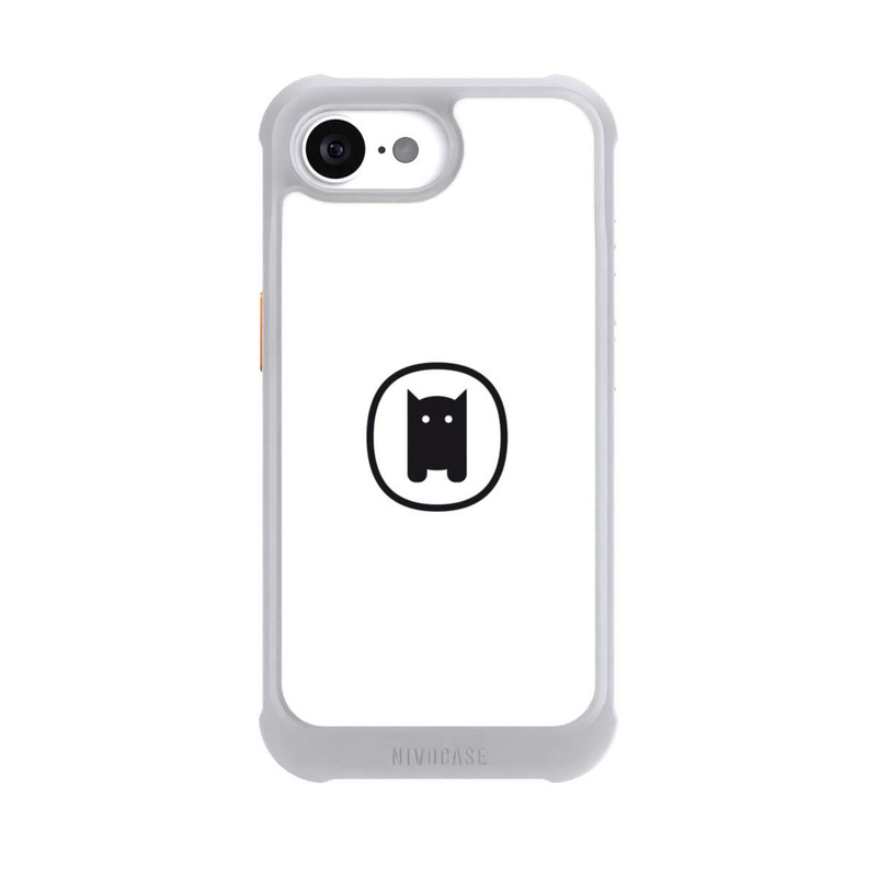iPhone 16e NIVOmax Nivocase Logo White