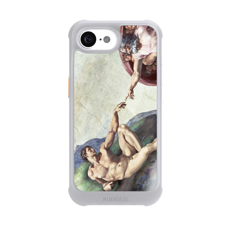 iPhone 16e NIVOmax Michelangelo Buonarroti Création d'Adam