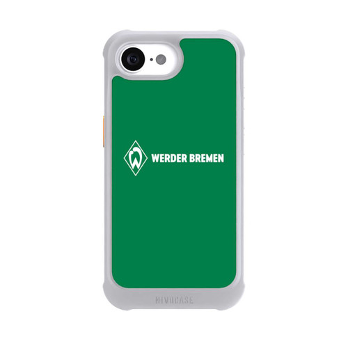 Apple iPhone 16e NIVOmax Werder Bremen Schriftzug Raute Grün