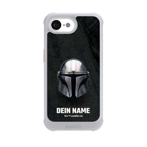 Apple iPhone 16e NIVOmax Star Wars Mandalorian Black Helmet Personalisierbar