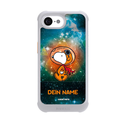 Apple iPhone 16e NIVOmax Snoopy Space Traveller Personalisierbar