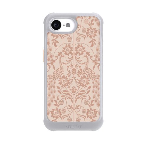 Apple iPhone 16e NIVOmax Vintage Peacock Garden Arts and Crafts Floral