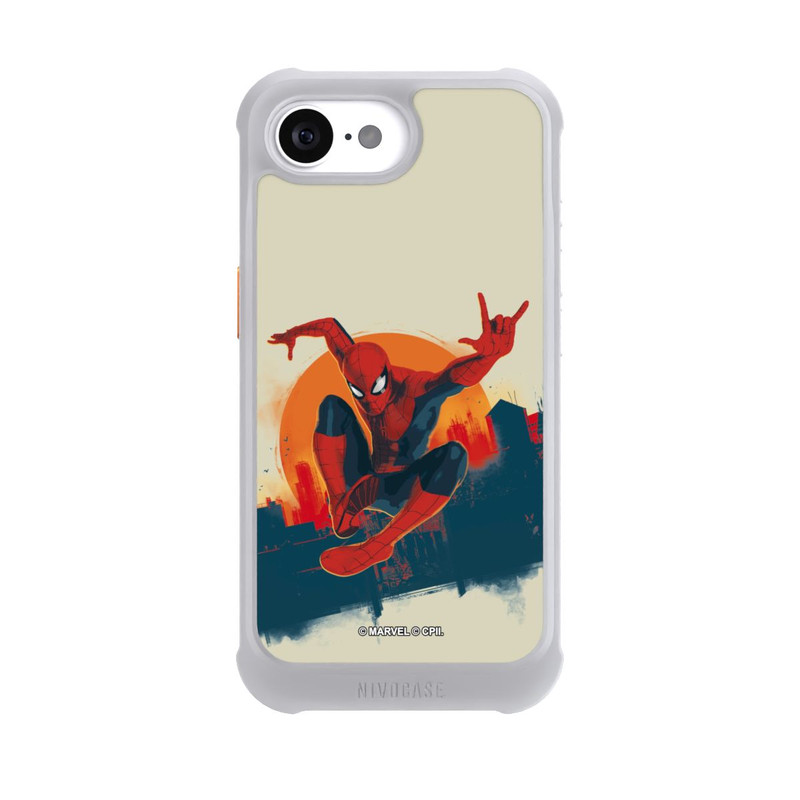 iPhone 16e NIVOmax Spider-Man Hero Force beige