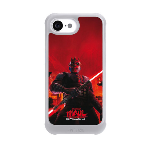 Apple iPhone 16e NIVOmax Dark Maul avec un Sabre Laser