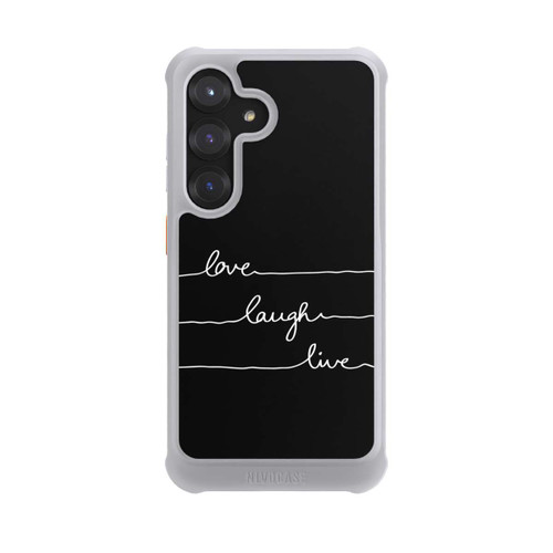 Samsung Galaxy S25 NIVOmax Love Laugh Live weiß/schwarz