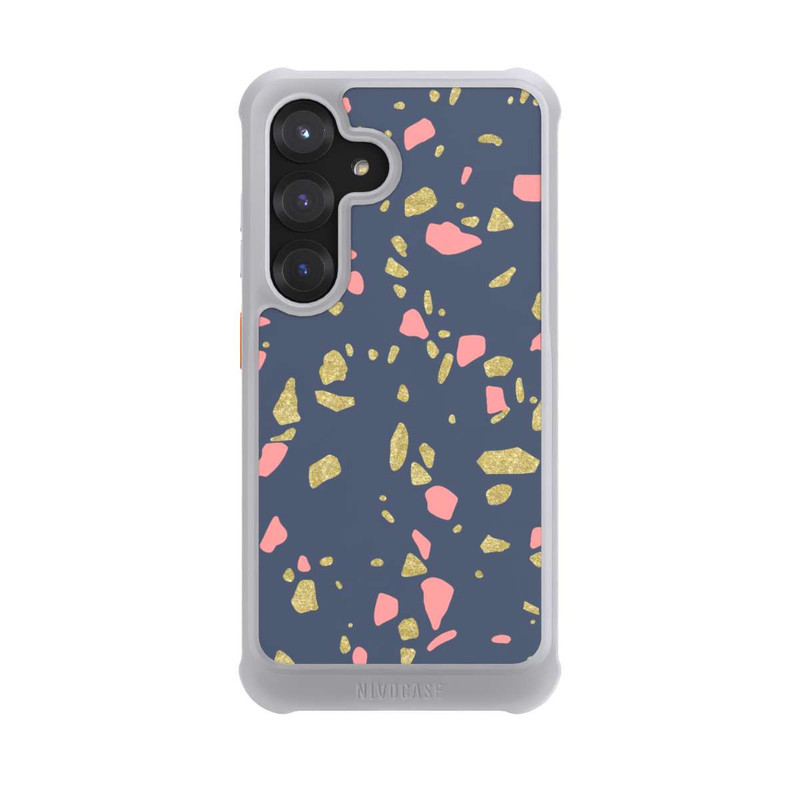 Galaxy S25 NIVOmax Terazzo Gold-Optik