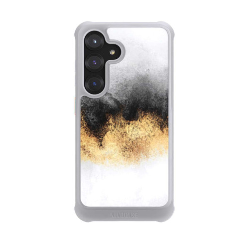 Samsung Galaxy S25 NIVOmax Grauer Himmelstaub Golddruck