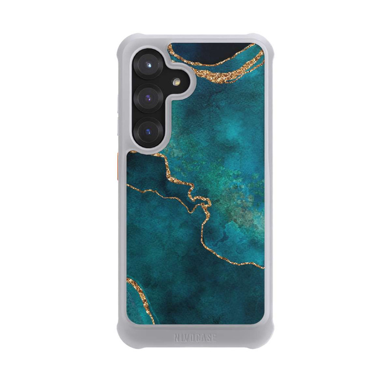 Galaxy S25 NIVOmax Edelstein glänzend aquamarin