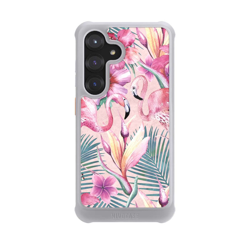 Galaxy S25 NIVOmax traumhafte Flamingos