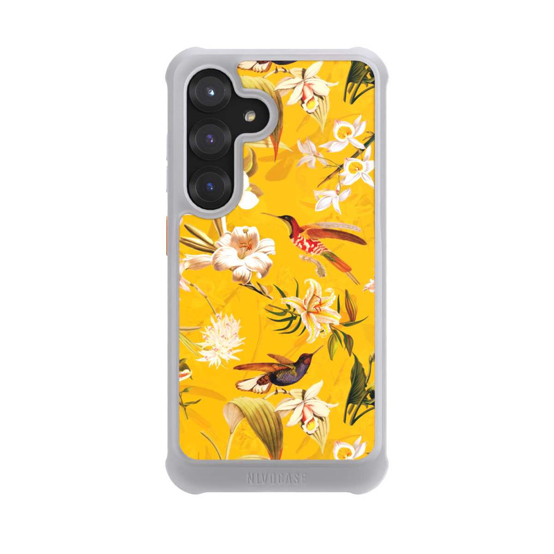 Galaxy S25 NIVOmax Motif Colibri Jaune