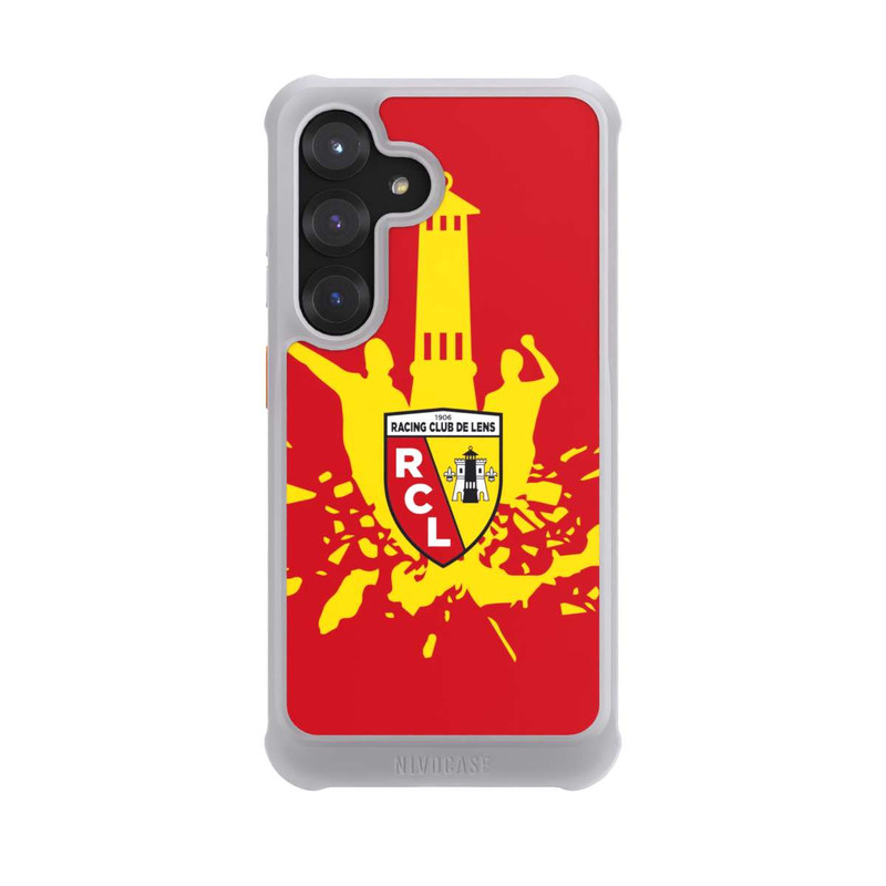 Galaxy S25 NIVOmax RC Lens Turm Gelb auf Rot