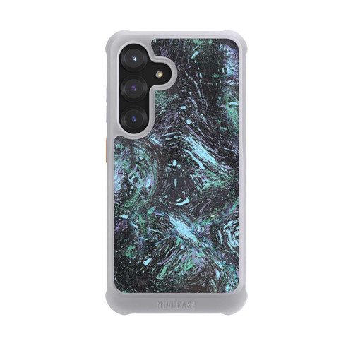 Samsung Galaxy S25 NIVOmax Abstrakt tropfender Staub lila