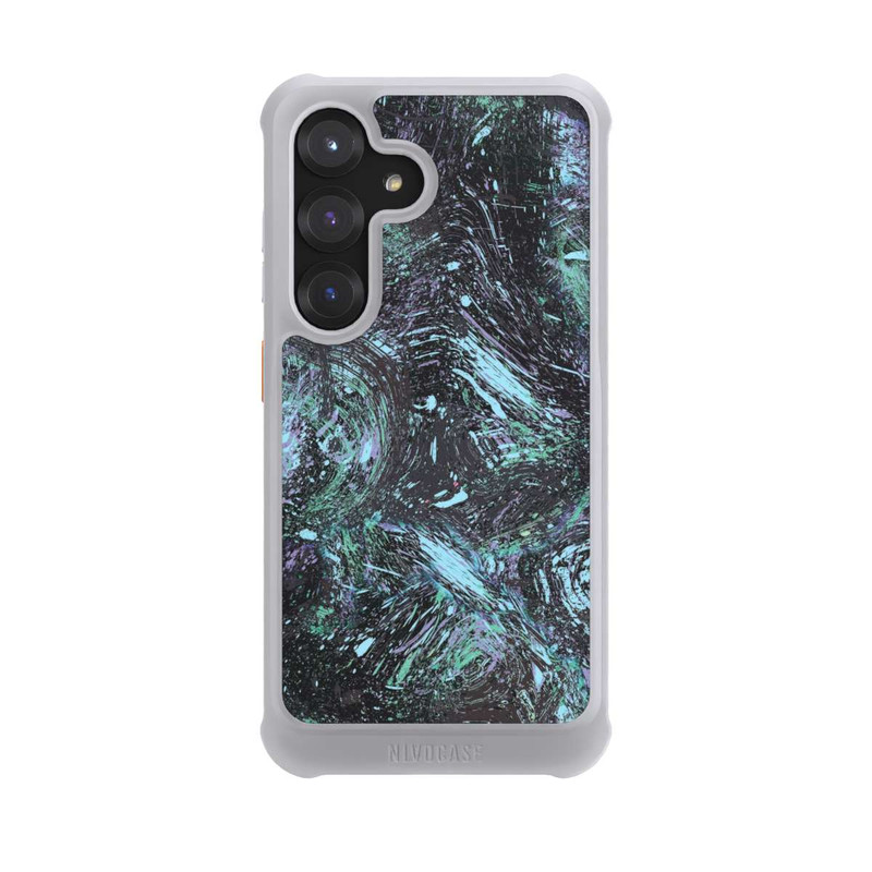 Galaxy S25 NIVOmax Abstrakt tropfender Staub lila