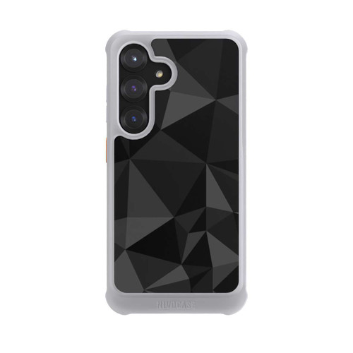 Samsung Galaxy S25 NIVOmax Polygonmuster schwarz