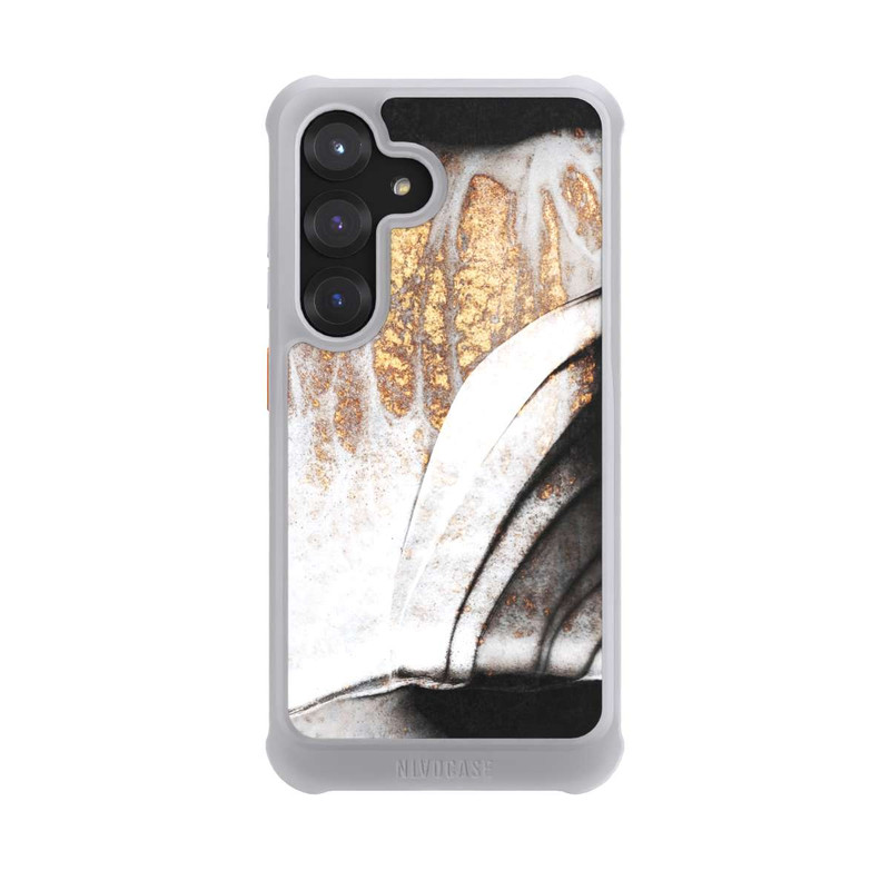 Galaxy S25 NIVOmax Black and Gold Veins