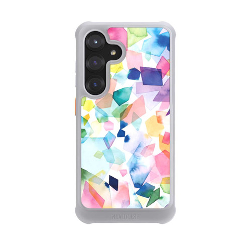 Samsung Galaxy S25 NIVOmax Bunte Aquarelledelsteine ​​und Diamanten