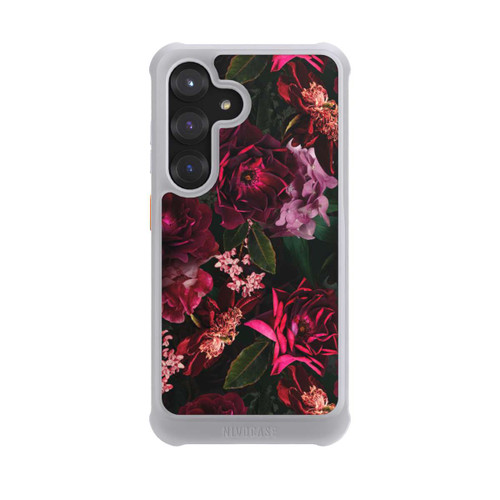Samsung Galaxy S25 NIVOmax Dunkle romantische Vintage Rosen und Pfingstrosen