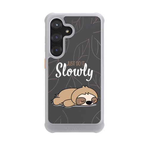 Samsung Galaxy S25 NIVOmax Just Do It Slowly Sloth Grey
