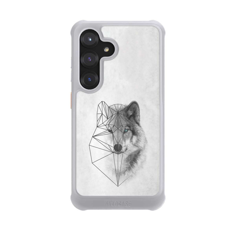 Galaxy S25 NIVOmax Polygonaler Wolf