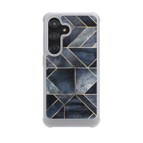 Samsung Galaxy S25 NIVOmax Abstraktes Natur-Dunkelblau