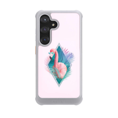 Samsung Galaxy S25 NIVOmax Tropische Pflanzen Flamingo