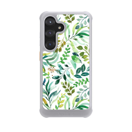 Samsung Galaxy S25 NIVOmax Watercolor Palms Leaves Botanical Green