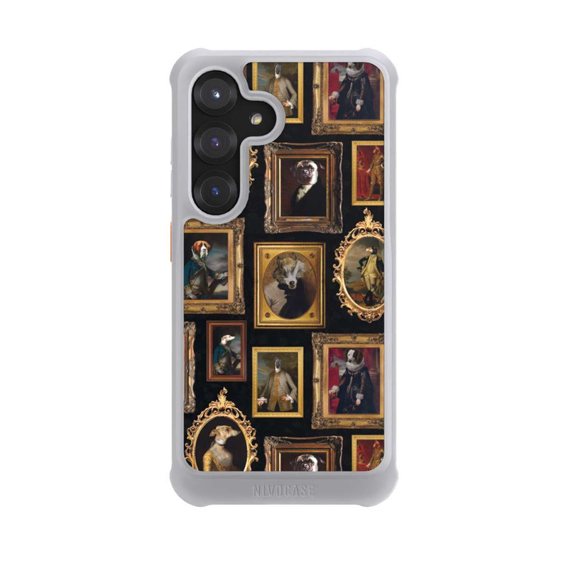 Galaxy S25 NIVOmax Dog Ancient Frame Pattern with AI