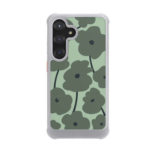 Samsung Galaxy S25 NIVOmax Fleurs Minimalistes Vertes
