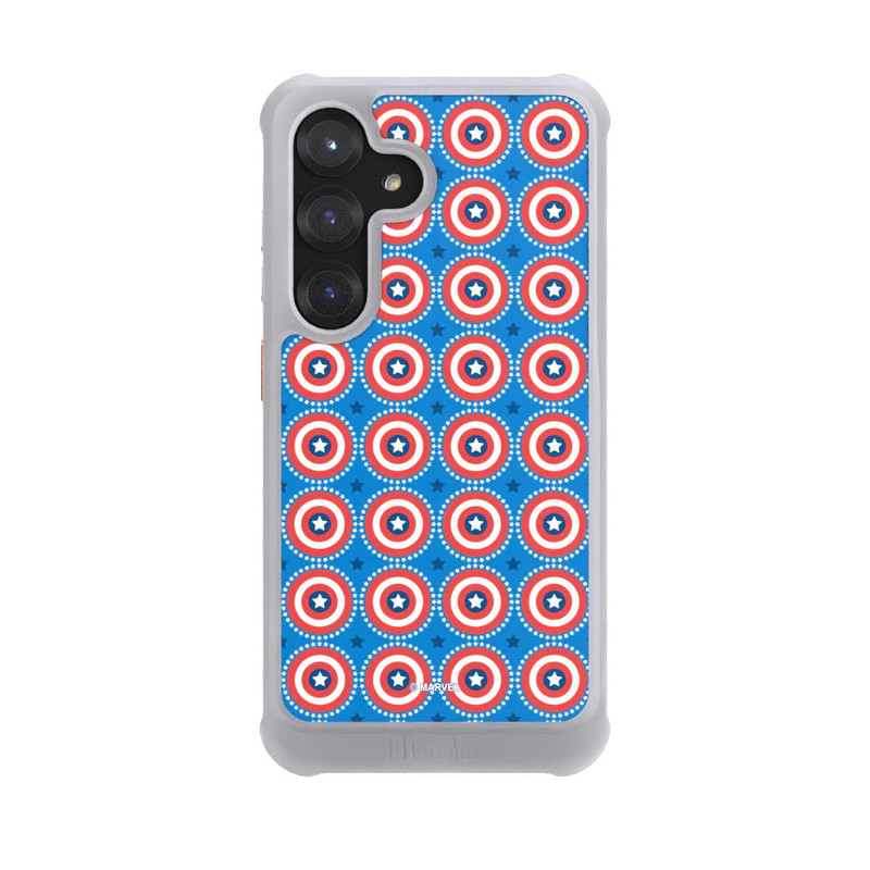 Galaxy S25 NIVOmax Captain American Shield Pattern