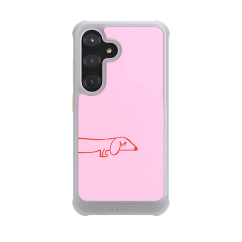 Samsung Galaxy S25 NIVOmax Dachshund Illustration Pink