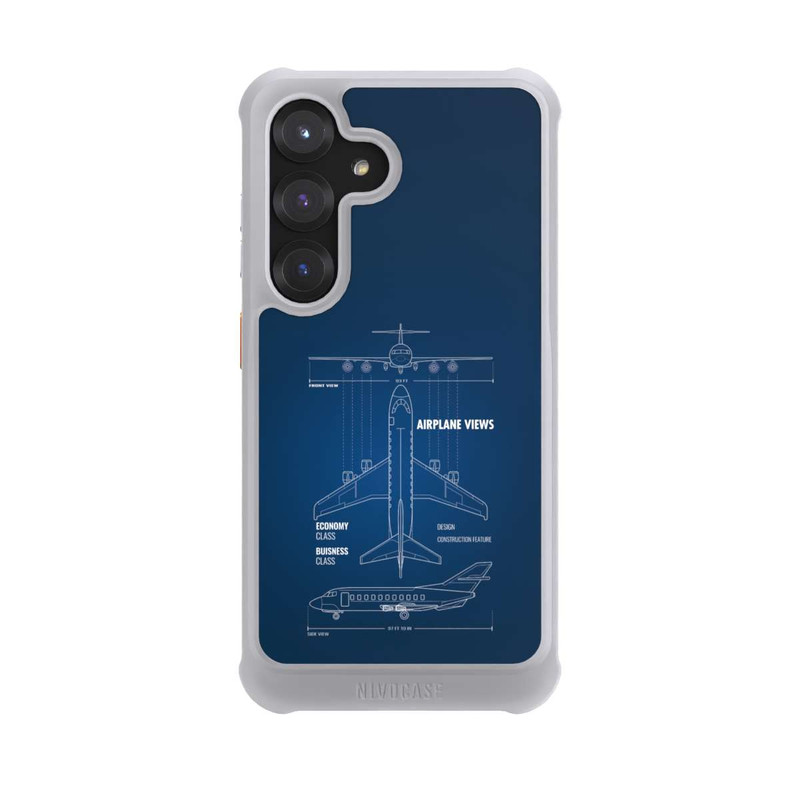 Galaxy S25 NIVOmax Flugzeug-Wireframe